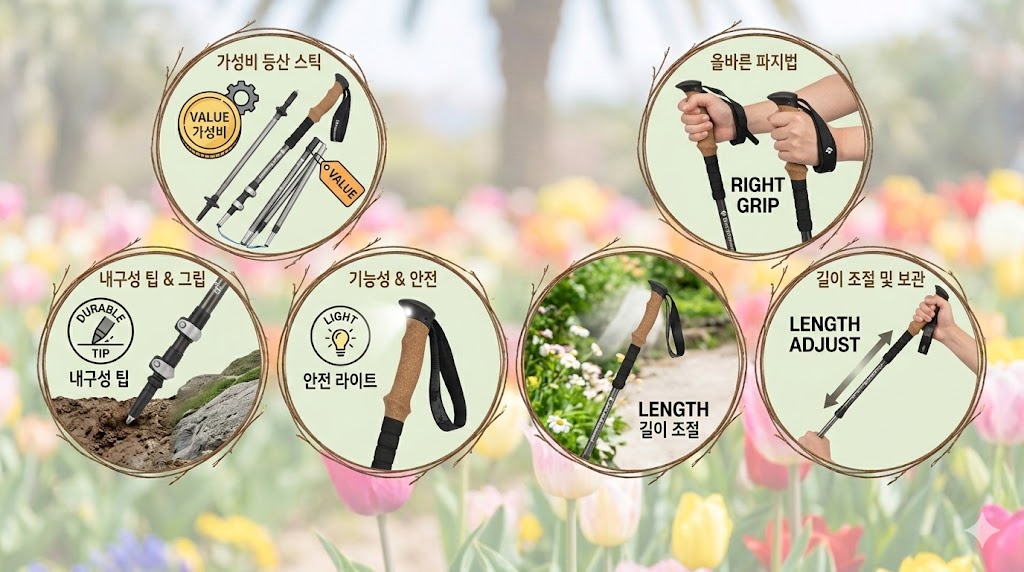 가성비 등산 스틱 고르는 법 & 올바른 사용법