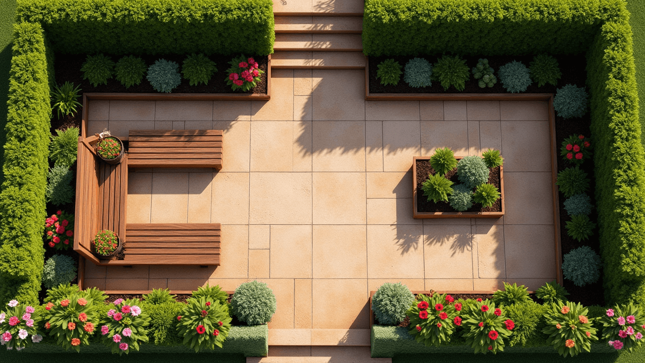 정원 구조와 동선을 미리 구상