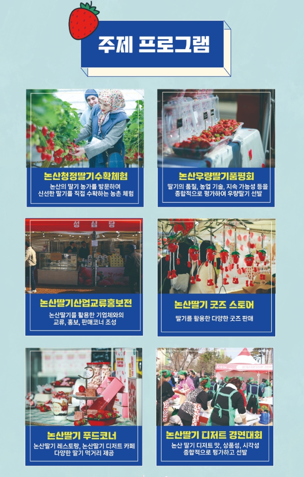 논산딸기축제 일정