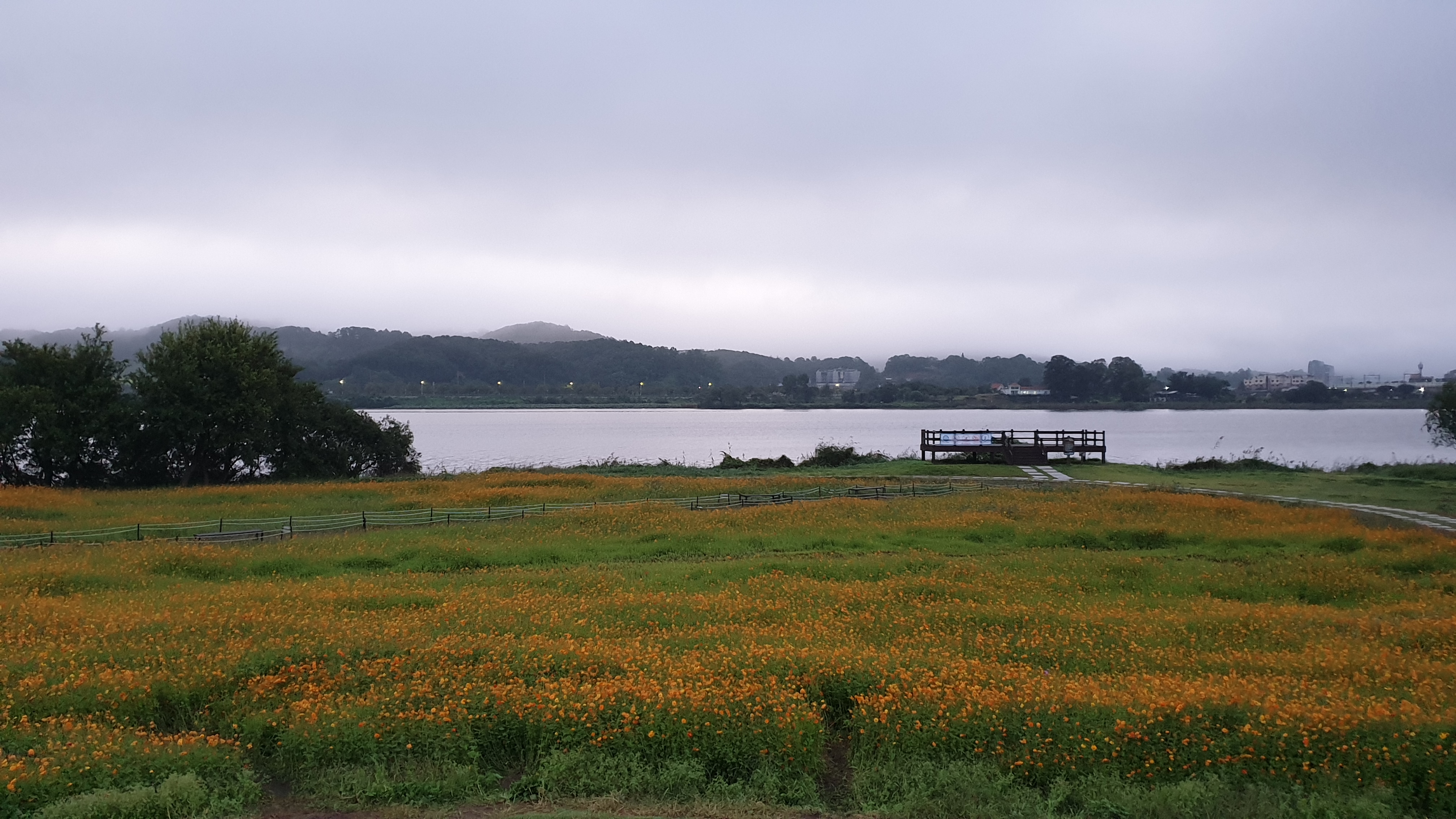 물의 정원 새벽풍경