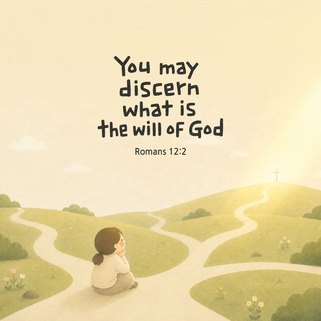 Today's Bible verse card Romans 12:2 scripture image