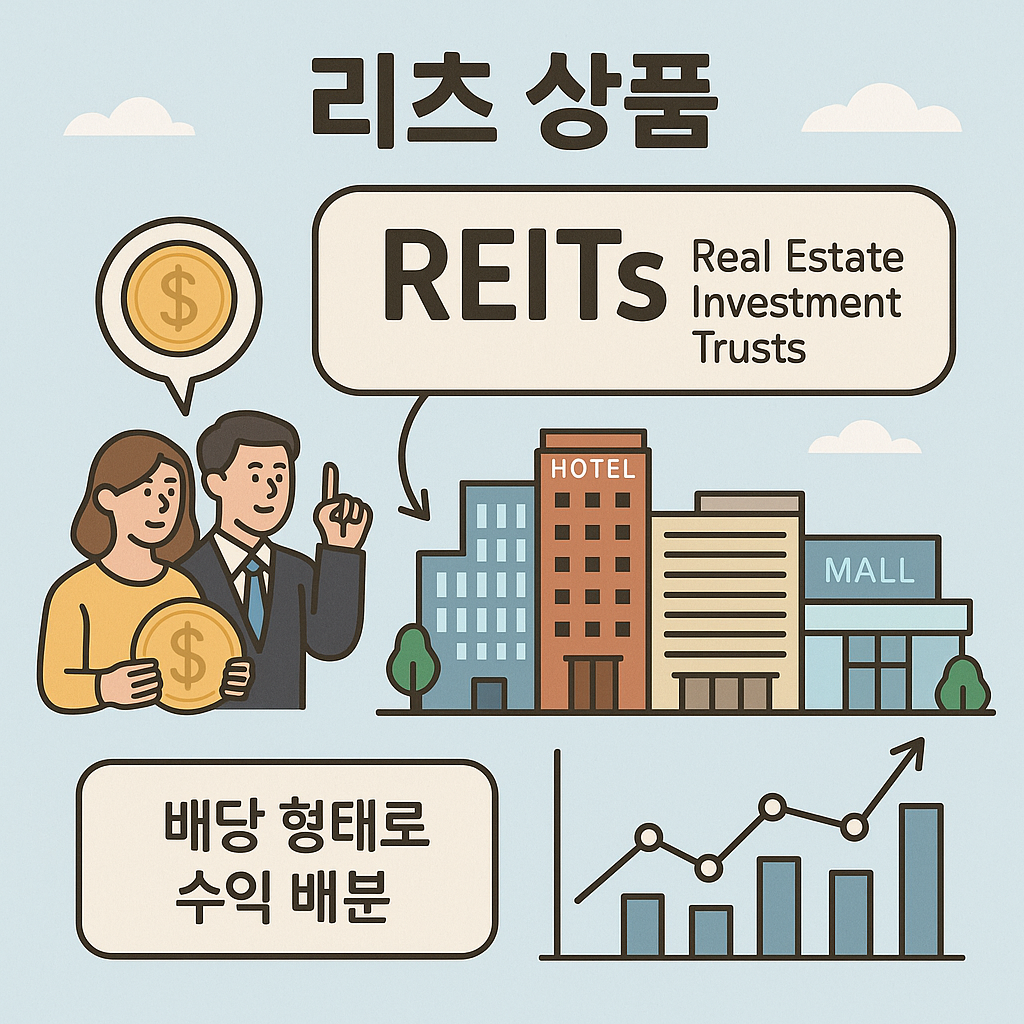 리츠에 대한 설명을 도식화한 이미지