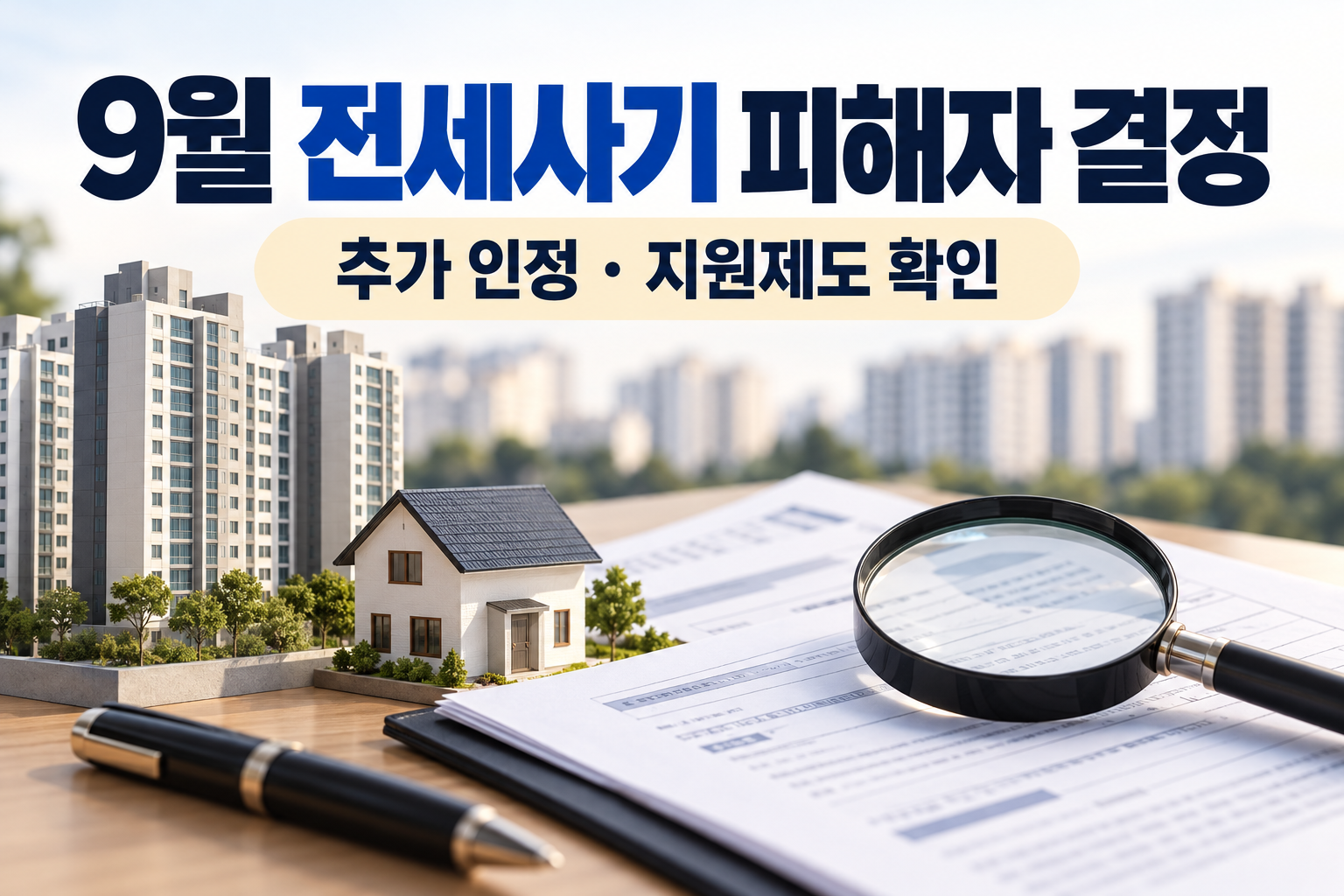 2026년 9월 전세사기 피해자 결정 발표 - 623건 추가 인정·지원제도 확인