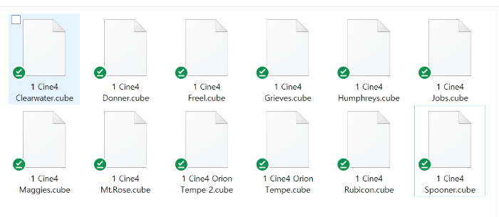 구매 혹은 무료 다운로드한 Lut 파일을 복사