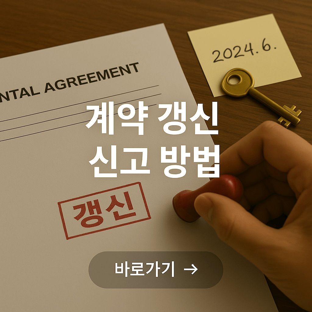 임대차 계약 갱신 신고 방법
