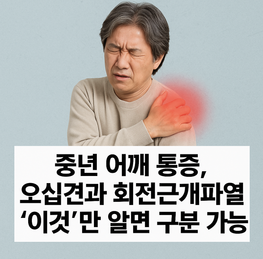 중년 어깨 통증, 오십견과 회전근개파열 '이것'만 알면 구분 가능