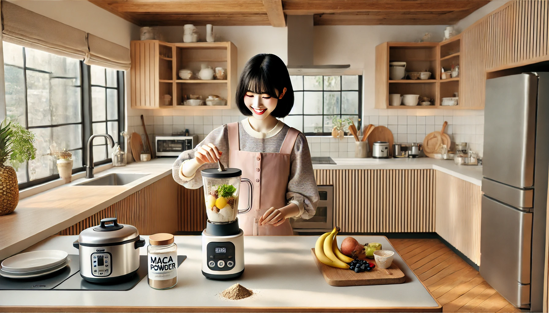 마카 가루를 이용한 스무디