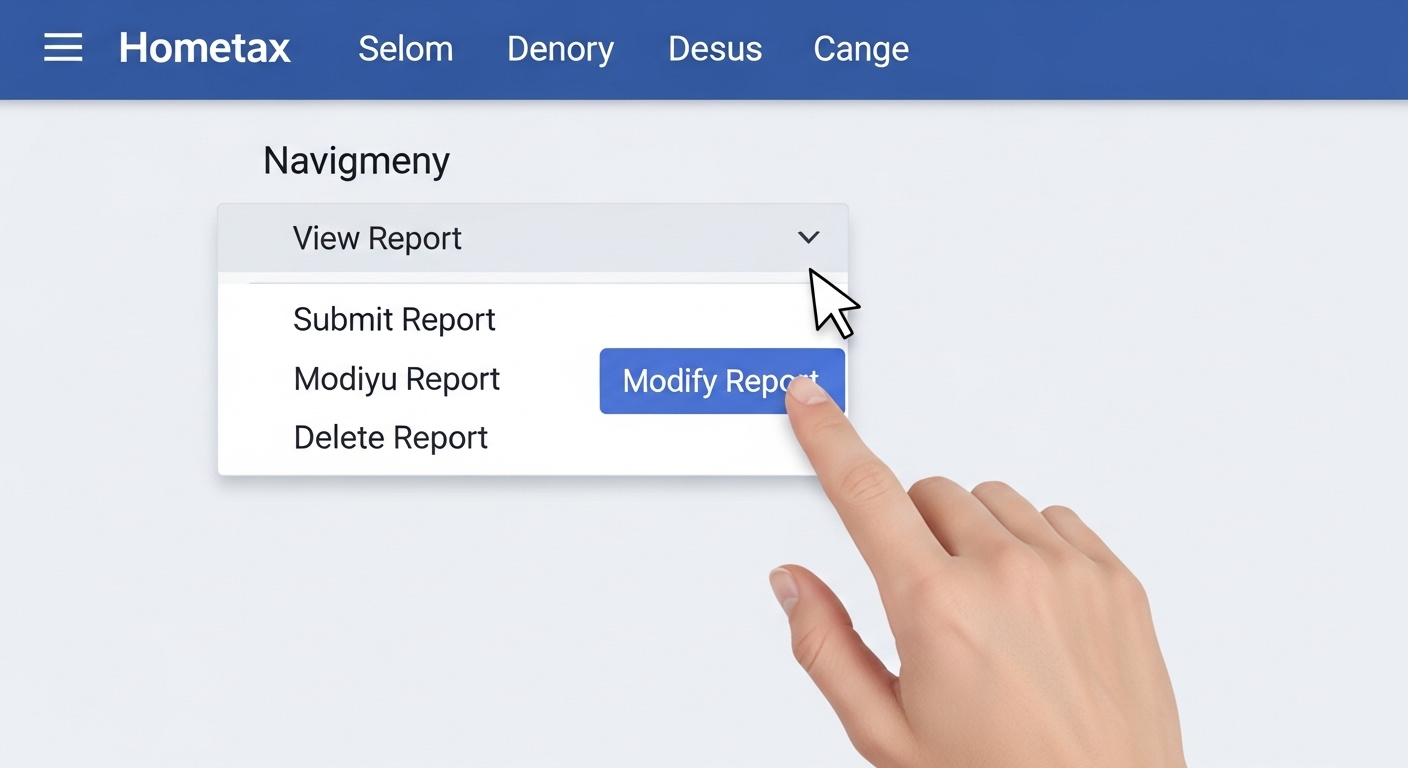 홈택스를 이용한 연말정산 수정신고 상세 단계 안내