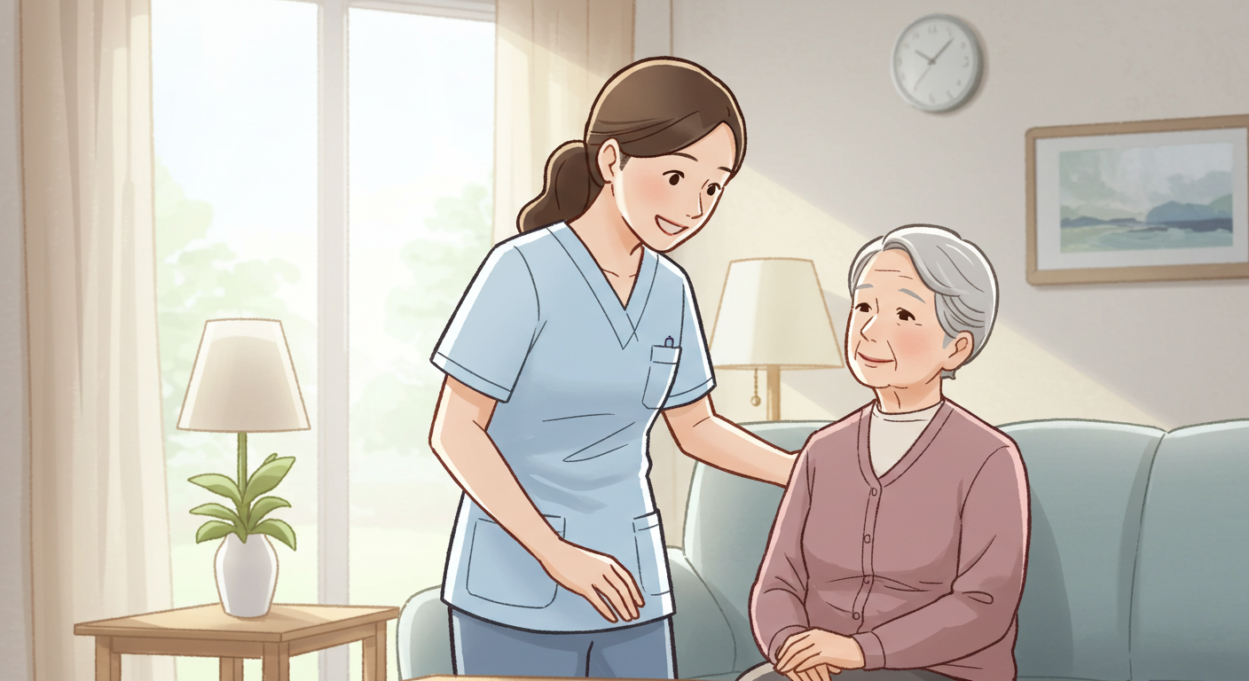 요양보호사와 대상자의 대화