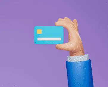 카드 한 장을 위로 들어 보임