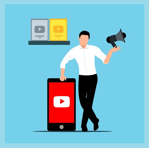 유튜브-방송인-일러스트