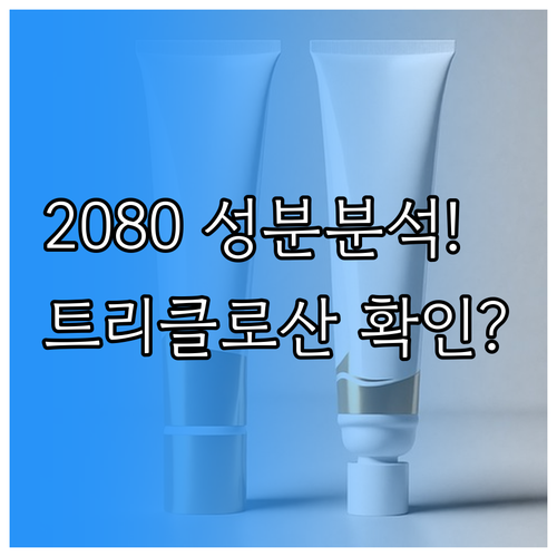 2080 치약 성분 분석 및 트리클로..
