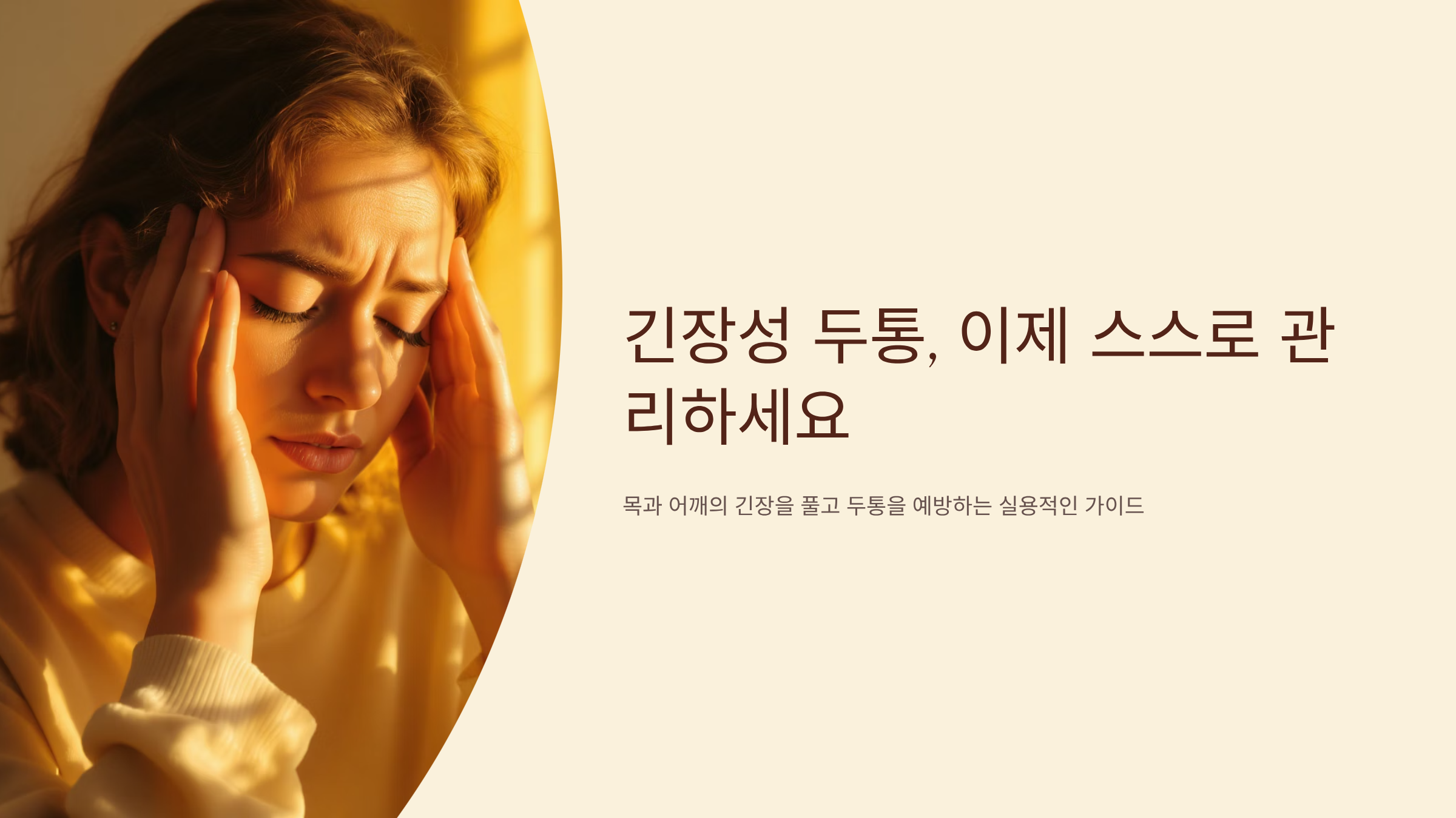 긴장성 두통 완화하는 스트레칭 방법