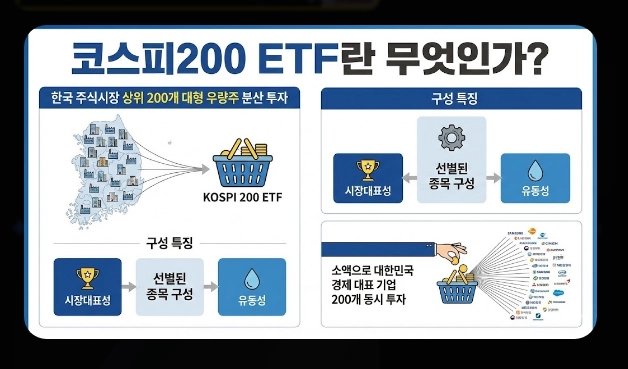 코스피 200 ETF 필수 체크 5가지 [2026년 기준] 브랜드 비교&middot;보수&middot;유동성 확인법