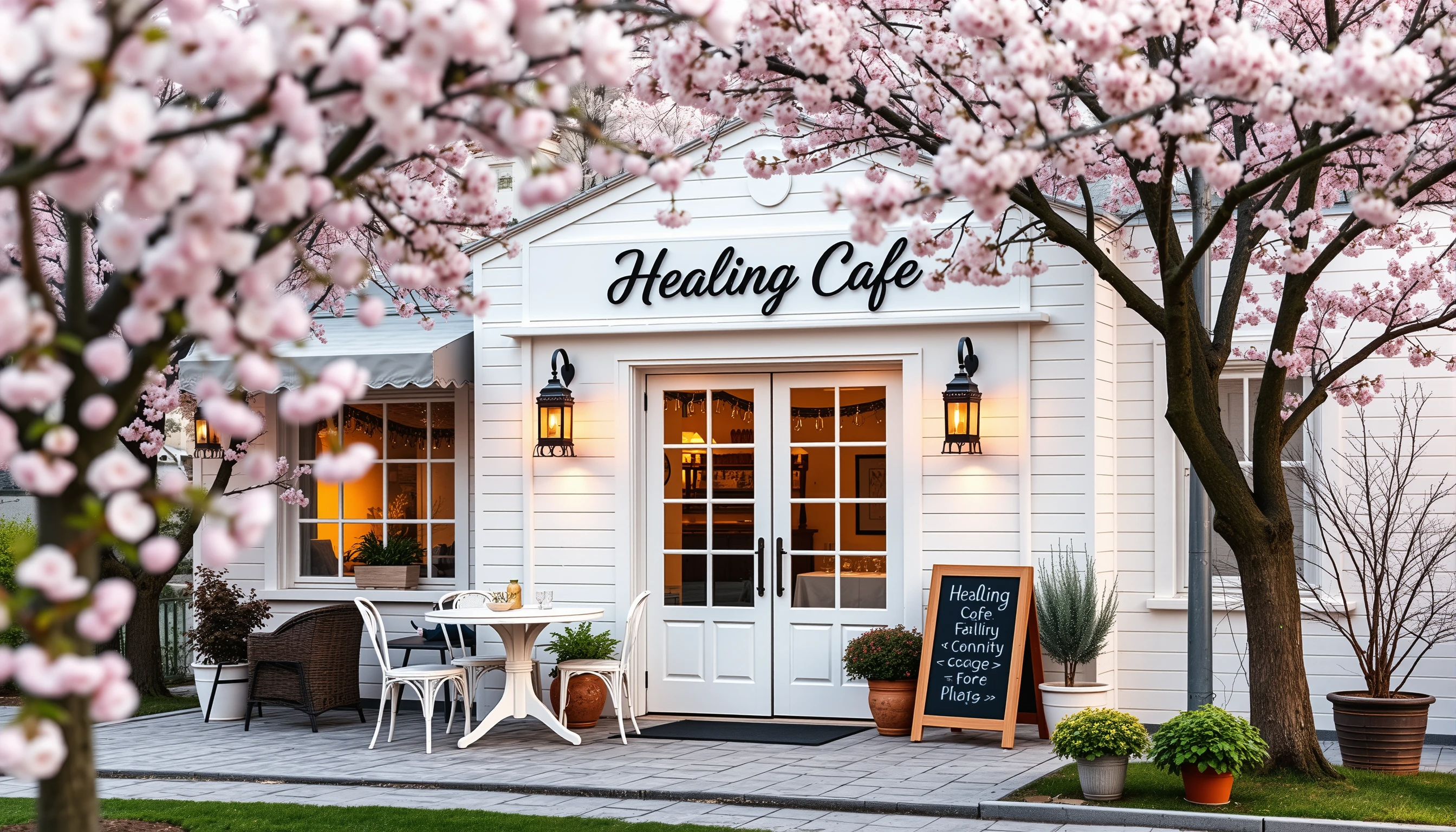 ai사진_벚꽃카페