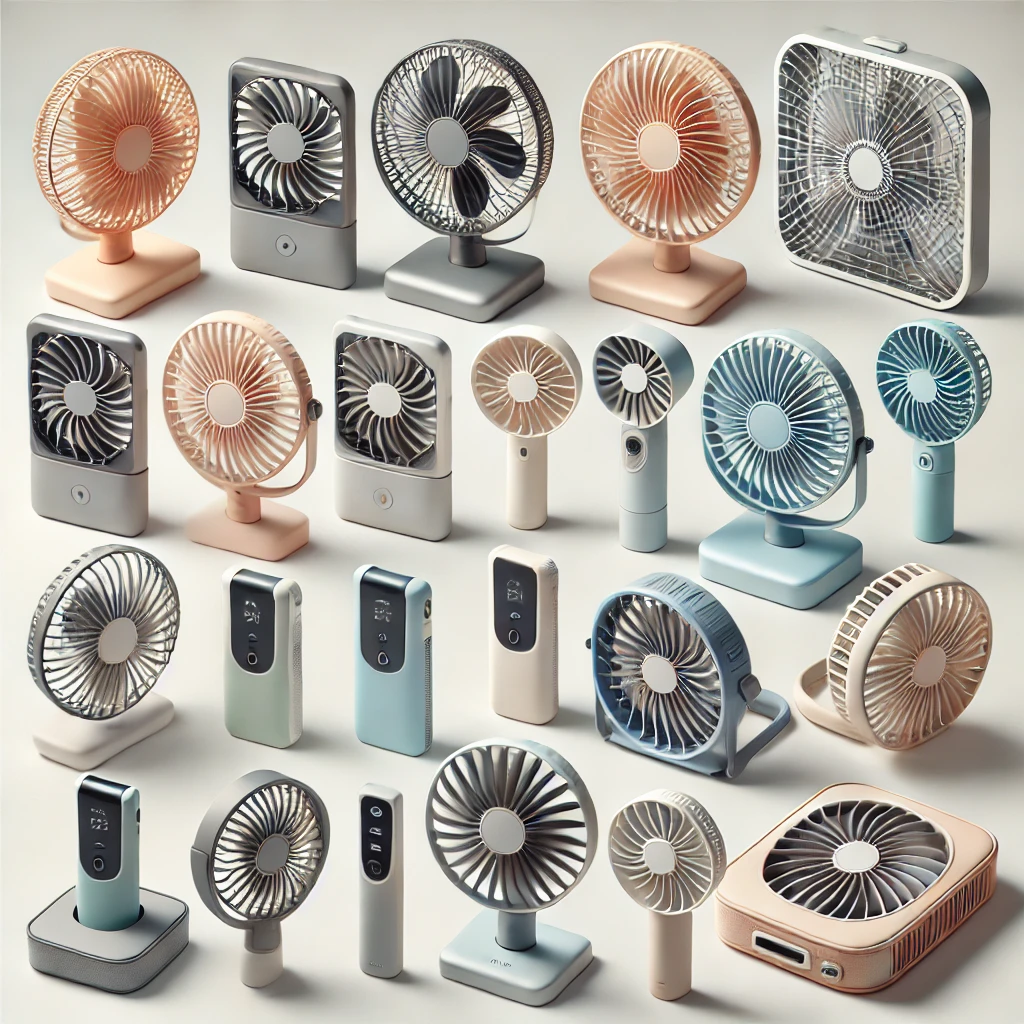 유대용 선풍기. 탁상용 선풍기