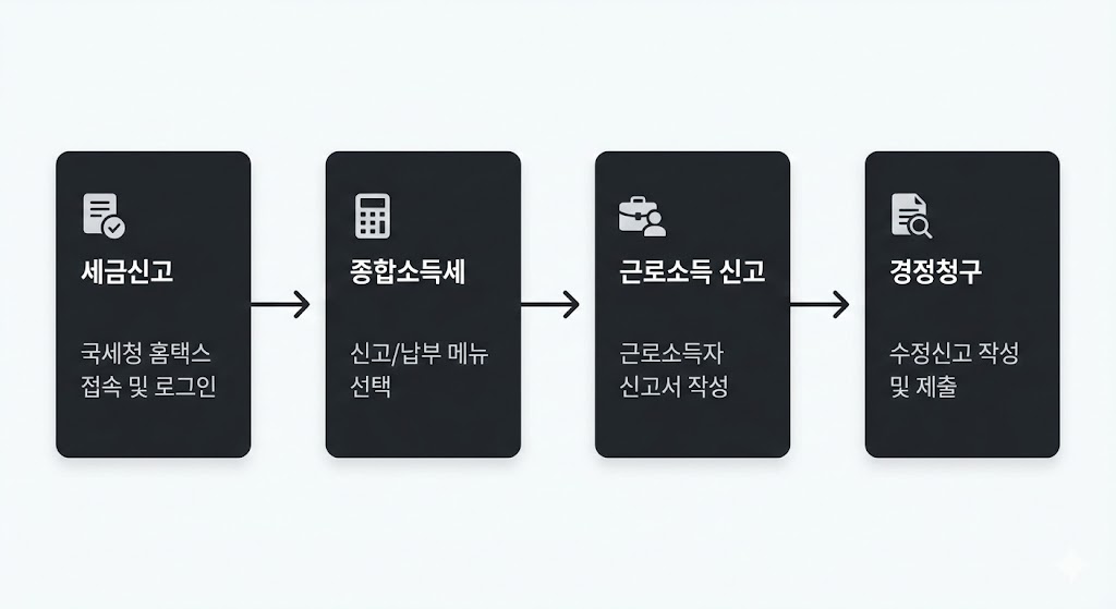 경정청구/정정신고(수정신고): 연말정산 끝난 뒤 &lsquo;환급 더 받는 법&rsquo; 완전정리 (회사 정산 이후)