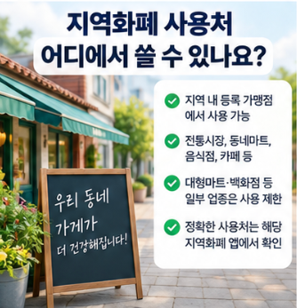 탄소중립포인트 지역화폐 전환 사용처