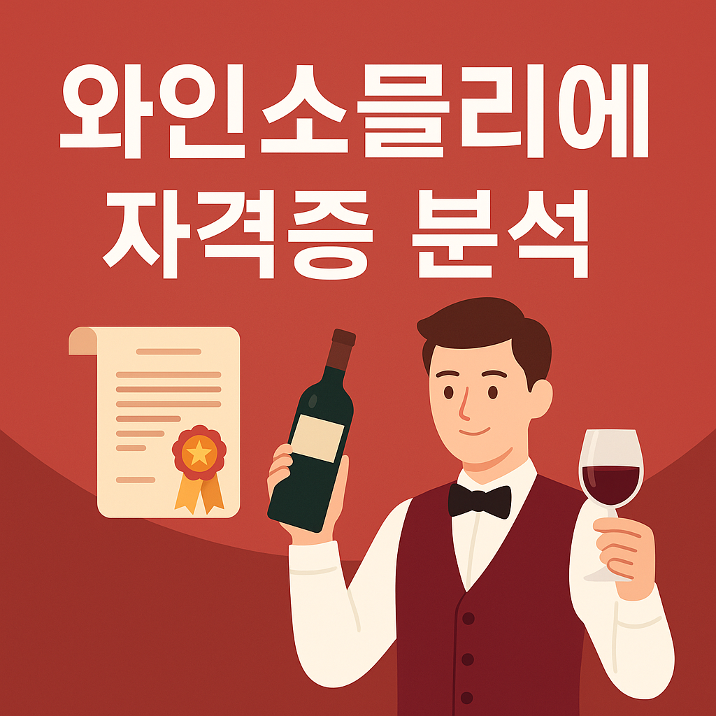 와인소믈리에 자격증의 특징과 취득과정 요약 이미지