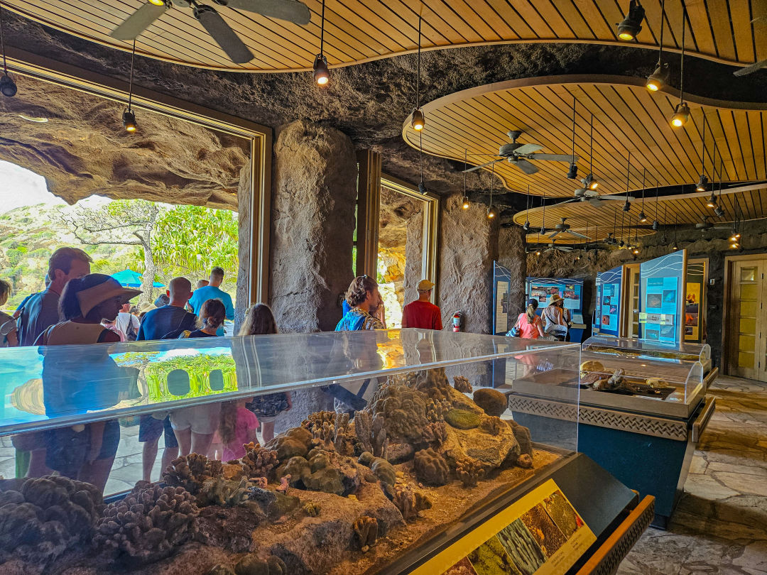 하나우마베이 입장 대기