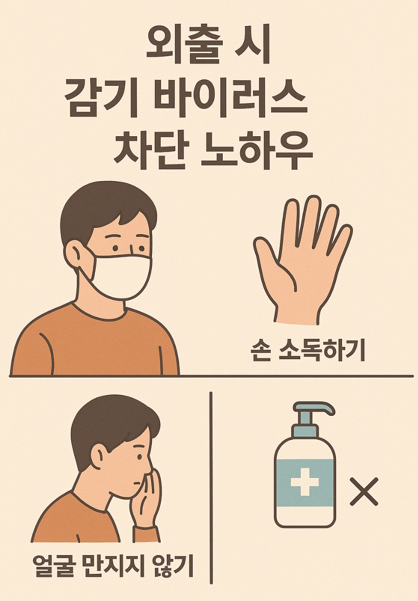 외출시 감기 바이러스 차단