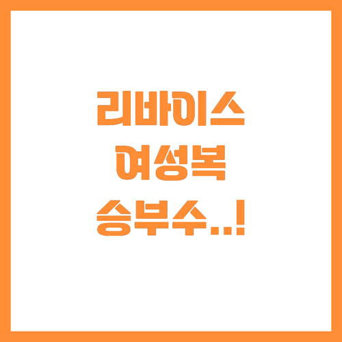 ์ฒญ๋ฐ์ง ๋ช
๊ฐ ๋ฆฌ๋ฐ์ด์ค๊ฐ ์ฌ์ฑ๋ณต๊ณผ DT..