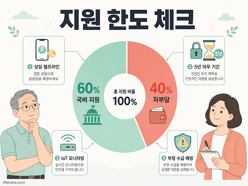 스마트공장 사업관리 시스템 화면과 소공인 필수 체크리스트 요약 카드