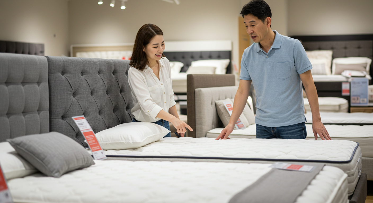 지누스 매트리스 커버