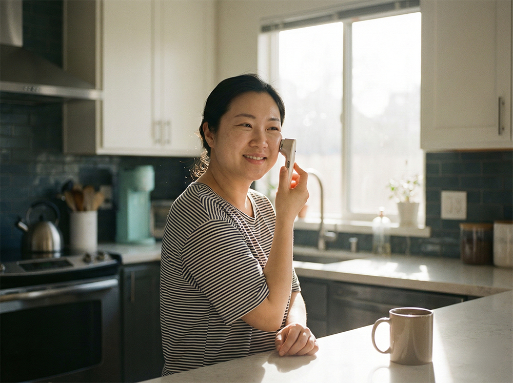 뷰티 디바이스, 붓기 관리, EMS 기기, 저주파 마사지, 얼굴 라인 정리, 홈케어 루틴, 직장인 아침