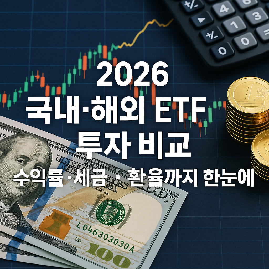 2026 국내&middot;해외 ETF 투자 비교 가이드｜수익률&middot;세금&middot;환율까지 한눈에