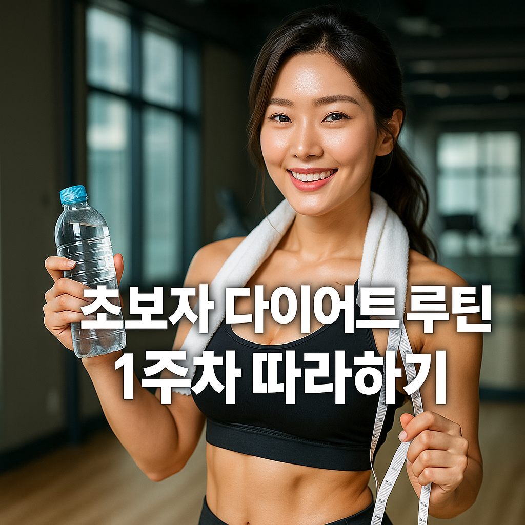 초보자 다이어트 루틴 1주차 따라하기