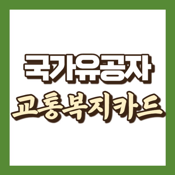 교통복지카드 소개 - 썸네일