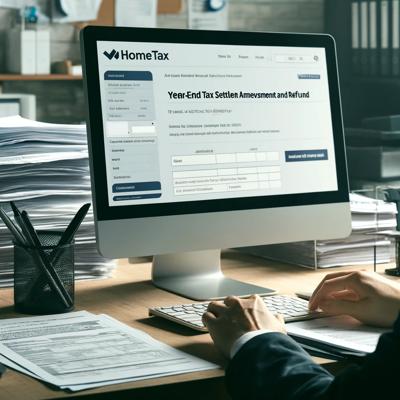 연말정산 경정청구: 국세청 홈택스에서의 수정과 환급