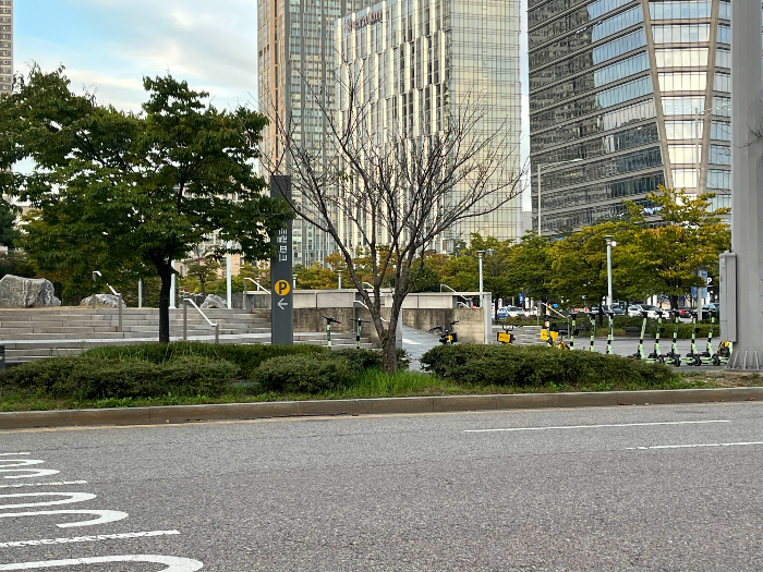 센트럴파크 카카오 바이크 위치안내