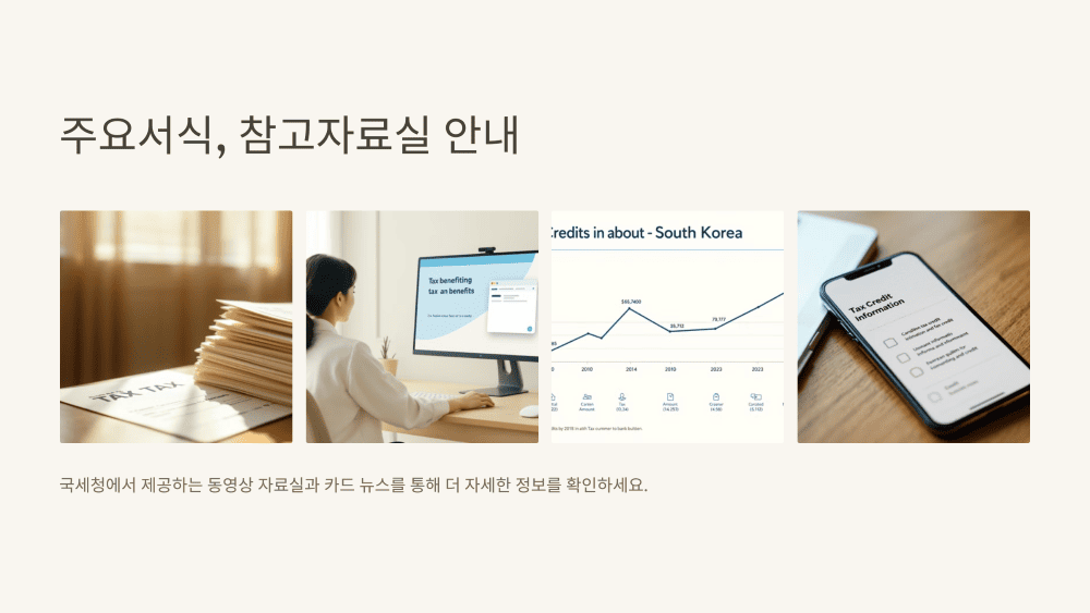 주요서식,참고자료실등 안내