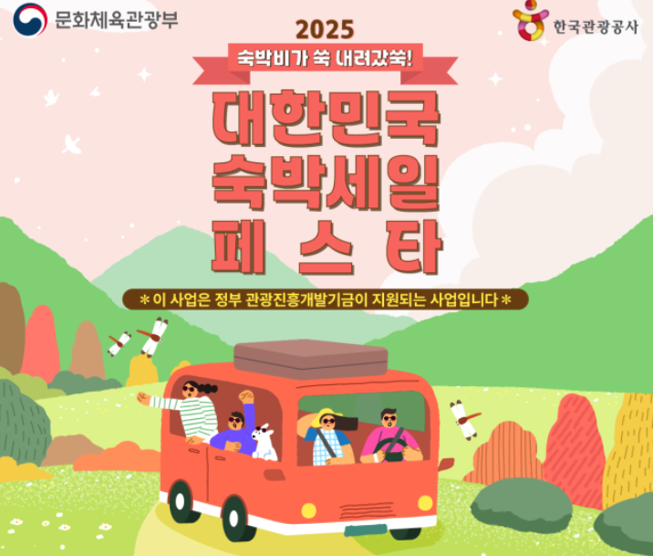2025 대한민국 숙박세일 페스타 포스터