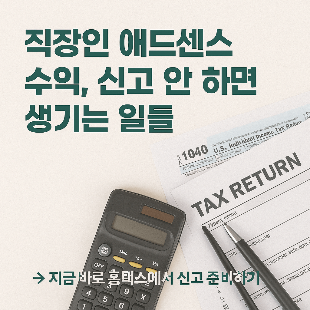 직장인 애드센스 수익, 신고 안 하면 생기는 일들