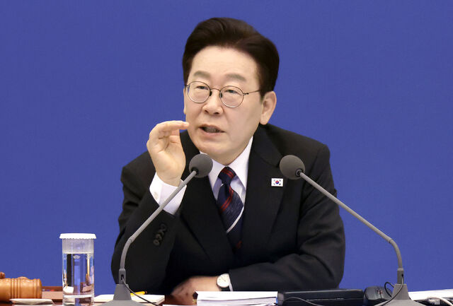 이재명 대통령이 2026년 2월 국무회의에서 발언하는 모습 자료사진