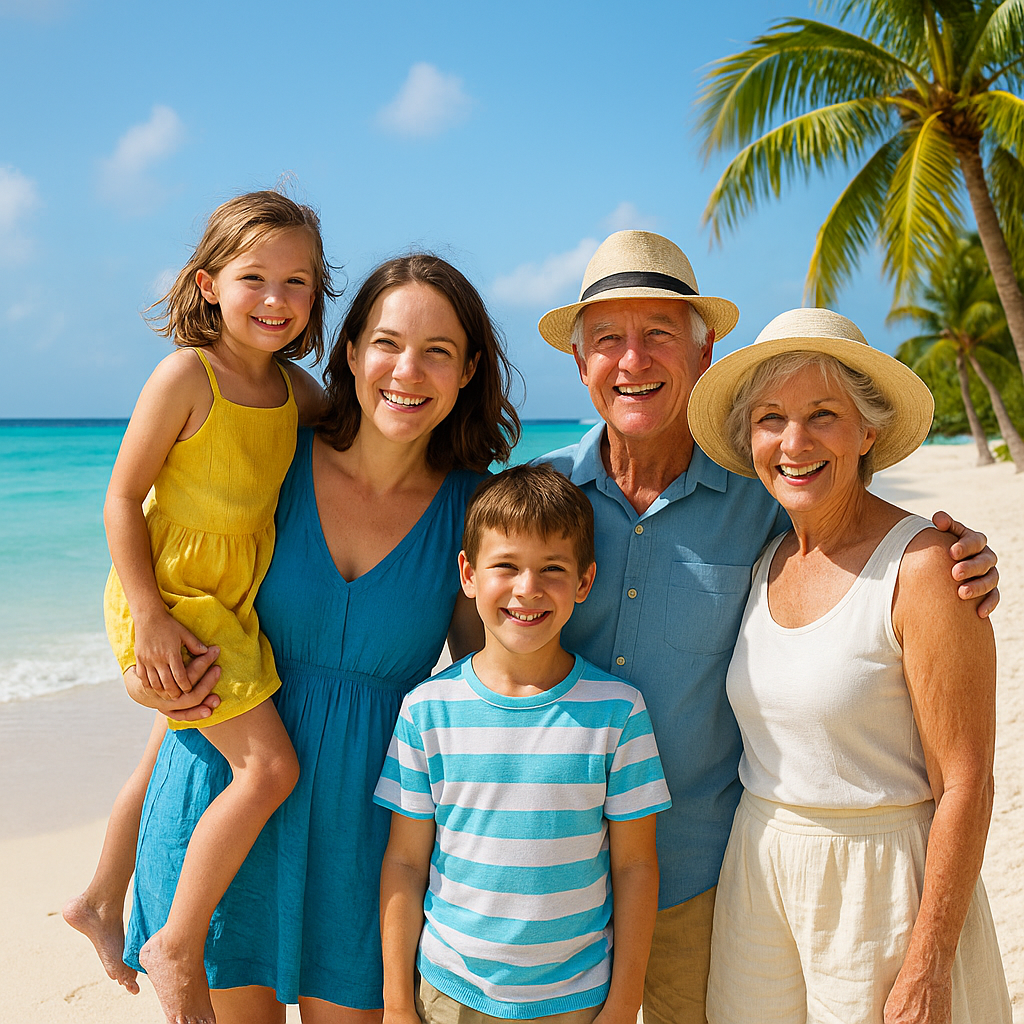 가족 여행 사진