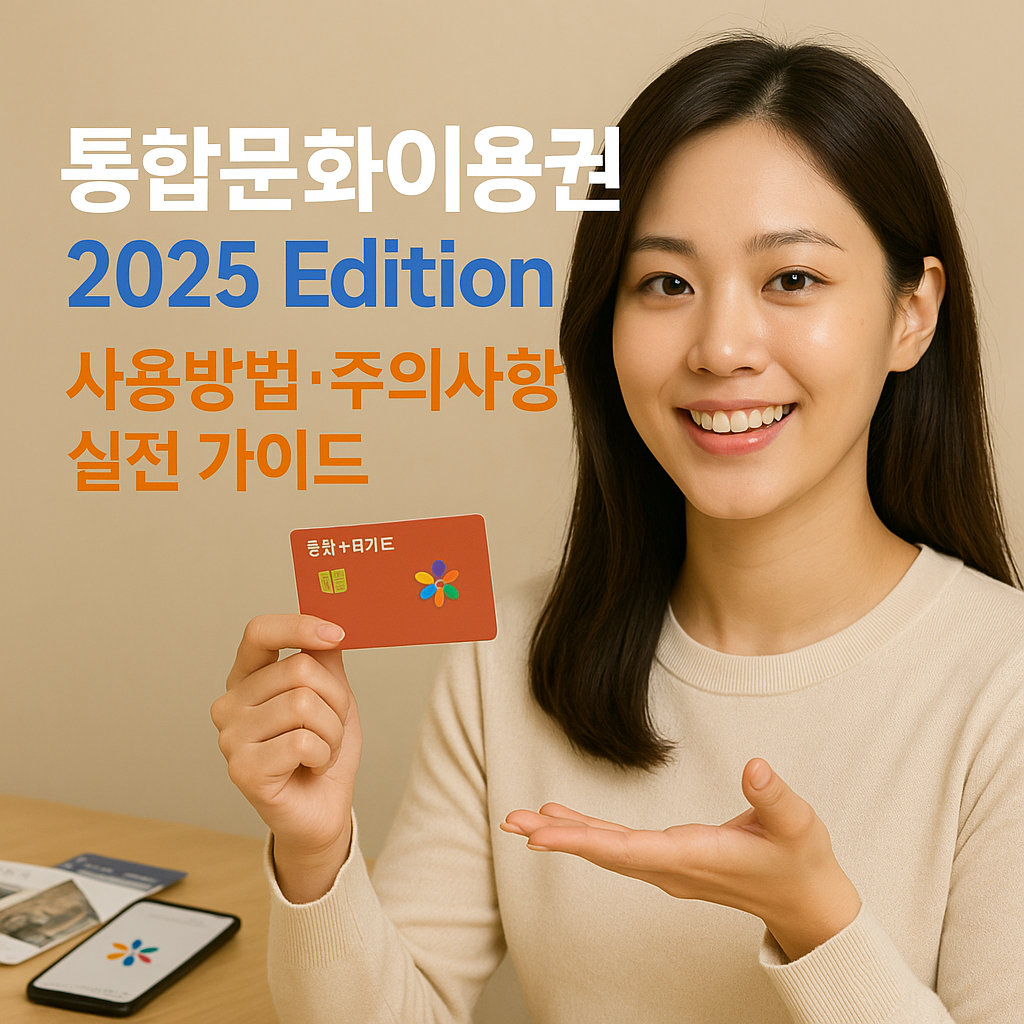 통합문화이용권 2025 Edition ｜ 사용방법&middot;주의사항 실전 가이드