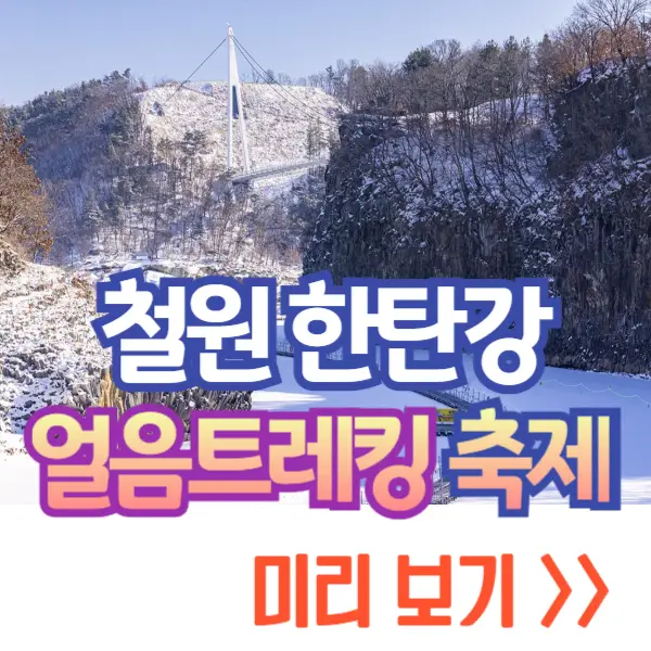 철원 한탄강 얼음 트레킹 축제