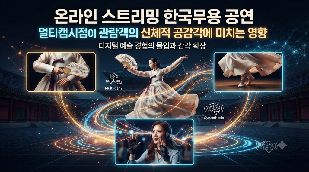 온라인 스트리밍 플랫폼을 통한 한국무용 공연 시청 시 멀티캠 시점이 관람객의 신체적 공감각에 미치는 영향