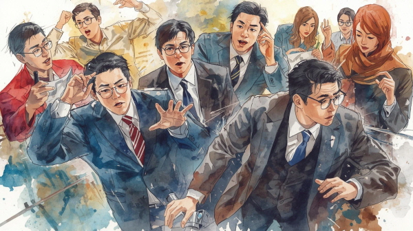 ENTP는 새로운 아이디어를 발굴하고, 기회를 놓치지 않는 빠른 감각으로 한국 사회의 경쟁 구도 속에서 빛을 발합니다에 관한 그림입니다.