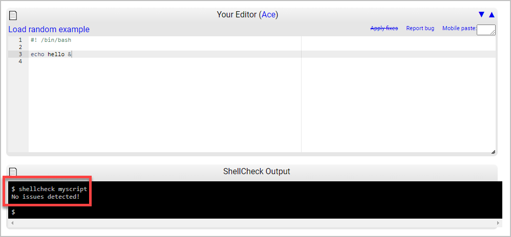 쉘 스크립트 구문 확인