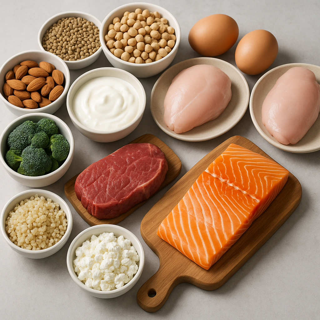 단백질이 많이 함유된 식품들