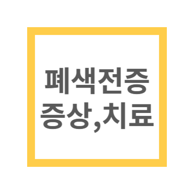 폐섹전증 치료