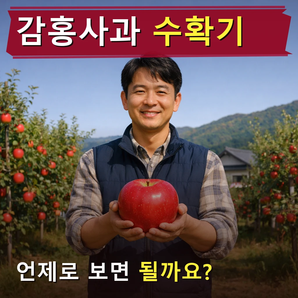 감홍사과 수확기