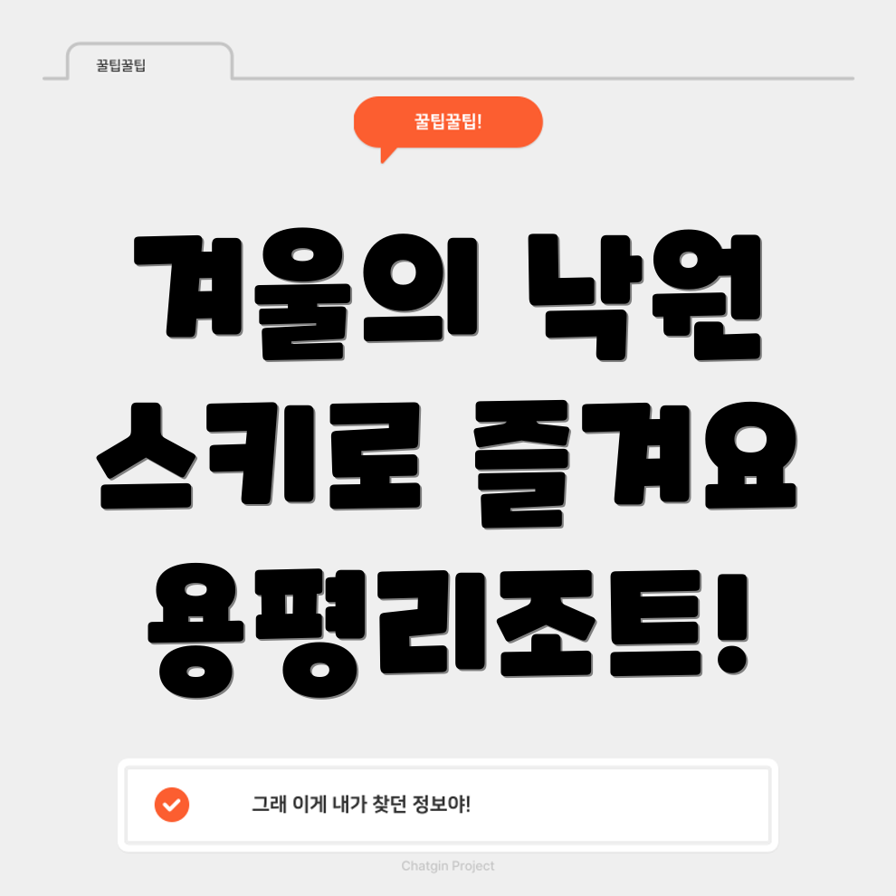 용평리조트 스키장