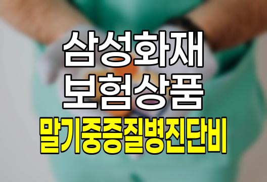 삼성화재 6대 말기중증질병진단비 보험 상세 분석 관련 정보