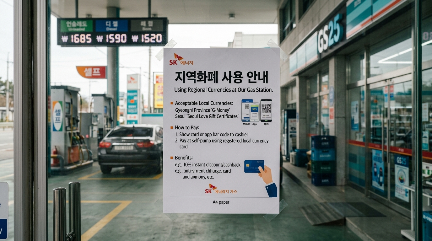 지역사랑상품권 고유가피해지원금 가맹점 주유소